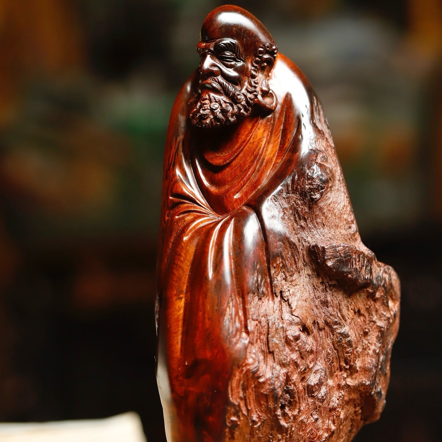Da Mo - Wood Sculpture - zycs_China