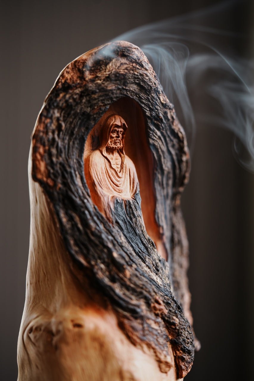 Da Mo - Wood Sculpture - zycs_China