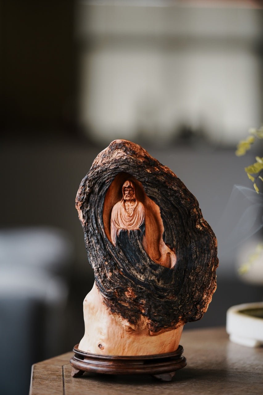 Da Mo - Wood Sculpture - zycs_China
