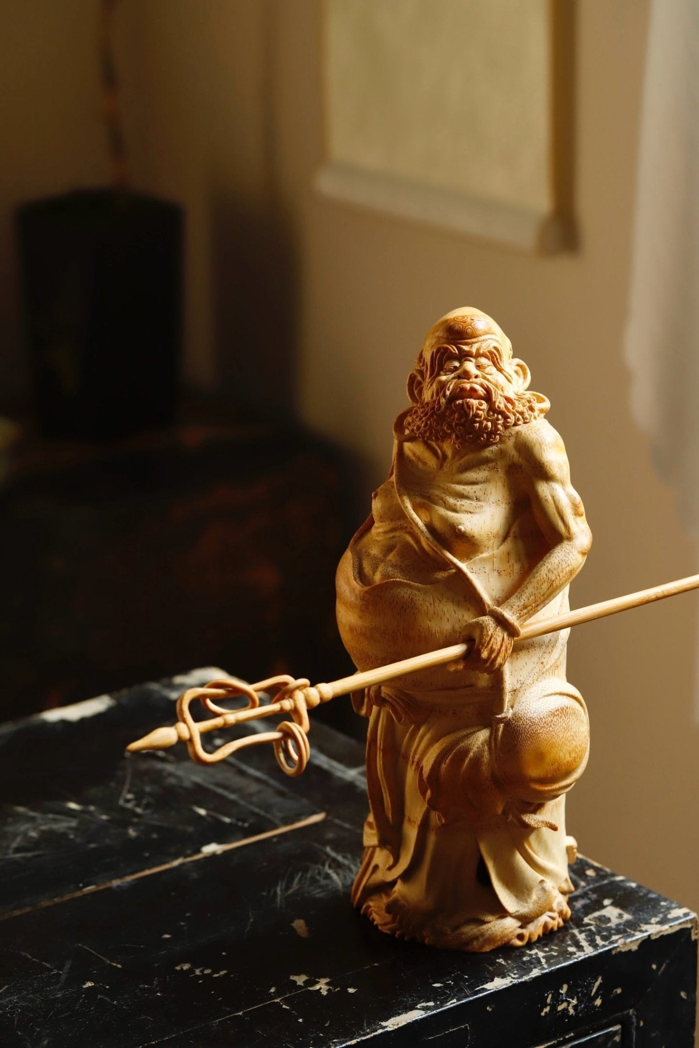 Da Mo - Wood Sculpture - zycs_China