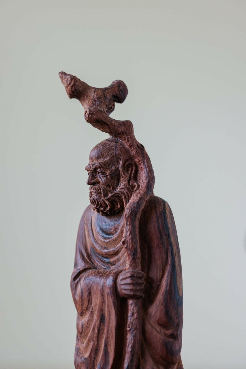 Da Mo - Wood Sculpture - zycs_China