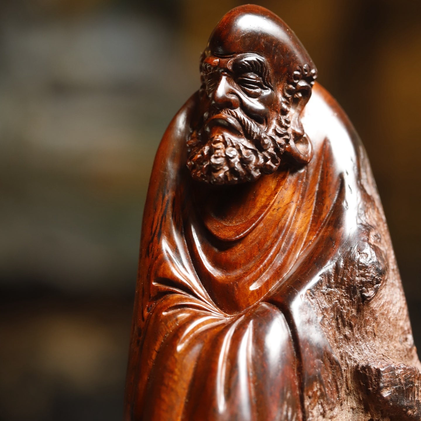 Da Mo - Wood Sculpture - zycs_China