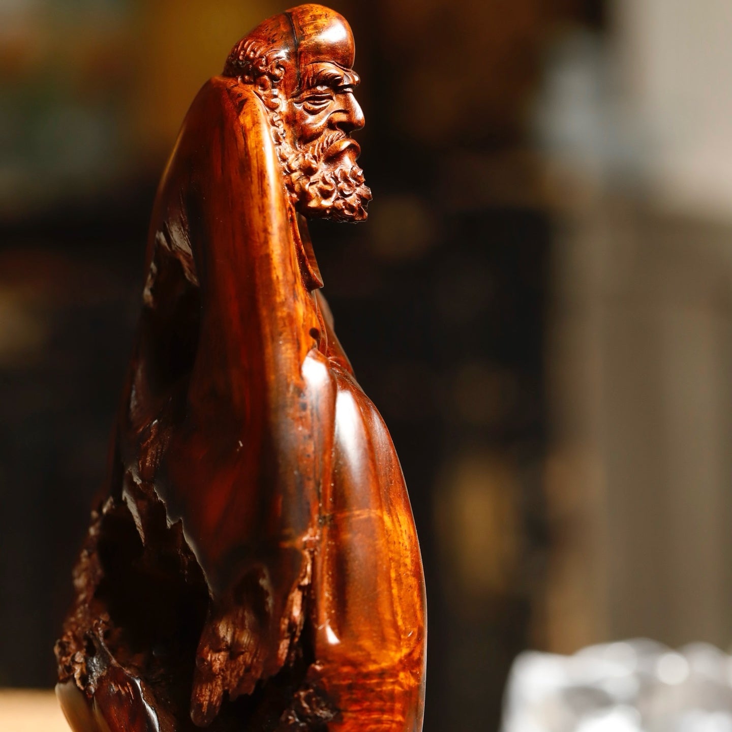 Da Mo - Wood Sculpture - zycs_China