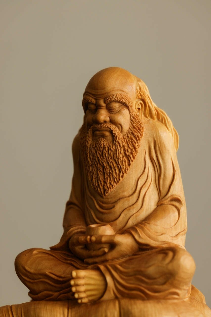 Da Mo Wu Chan - Wood Sculpture - zycs_China