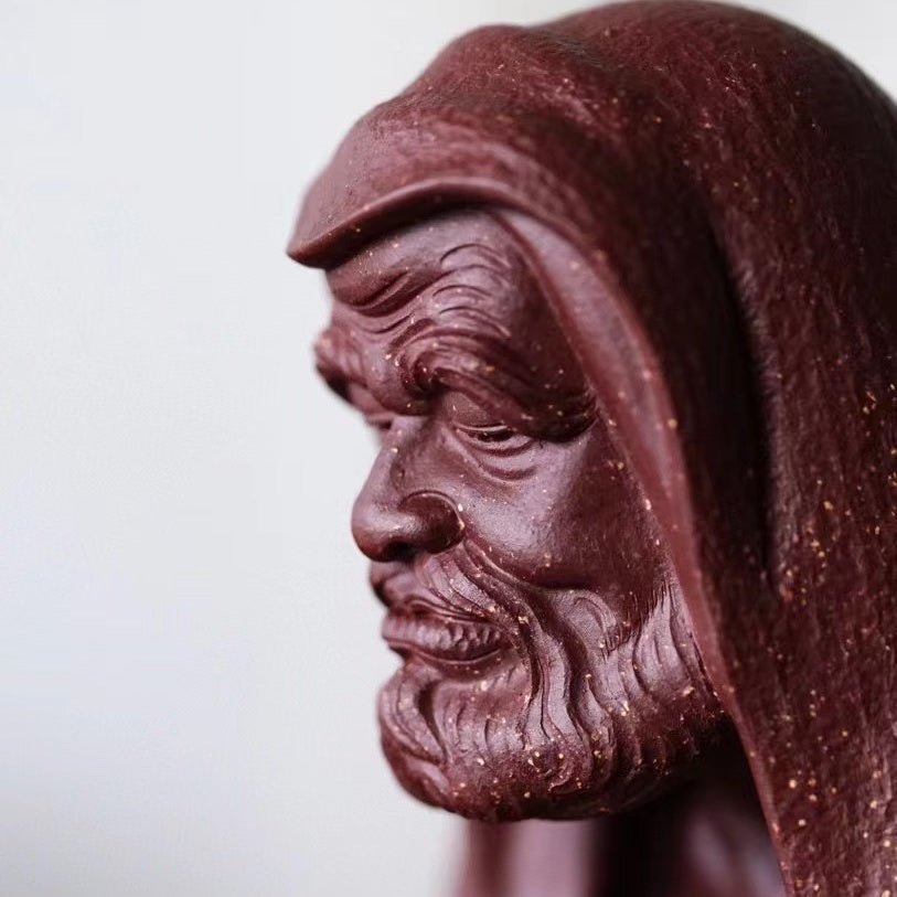 Da Mo Wu Dao - Zisha Sculpture - zycs_China