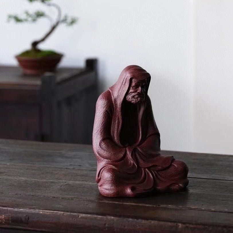 Da Mo Wu Dao - Zisha Sculpture - zycs_China