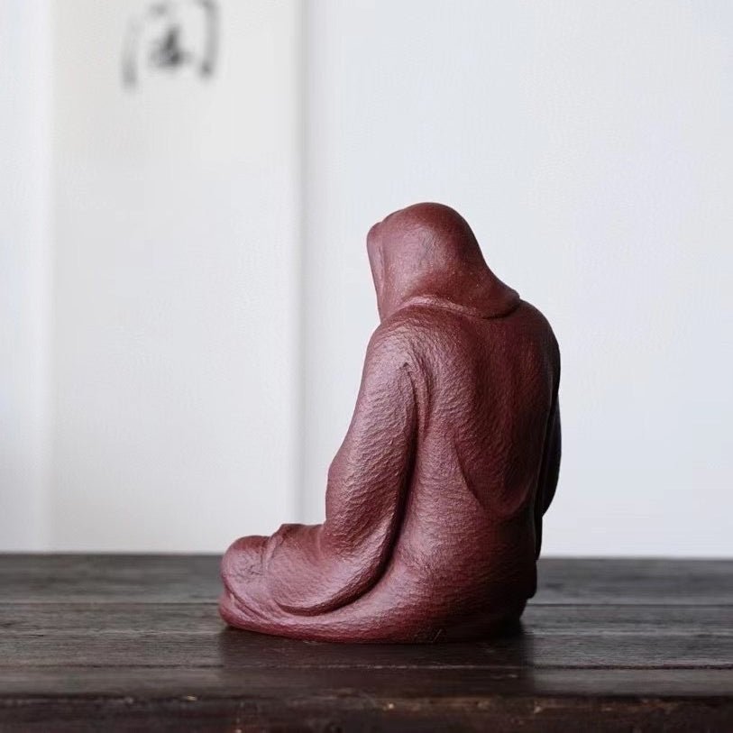 Da Mo Wu Dao - Zisha Sculpture - zycs_China