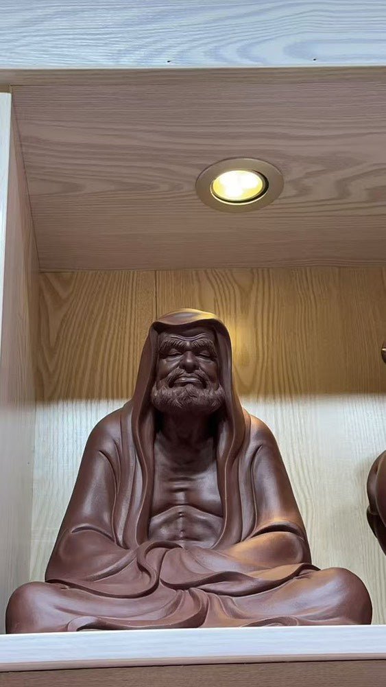 Da Mo Wu Dao - Zisha Sculpture - zycs_China