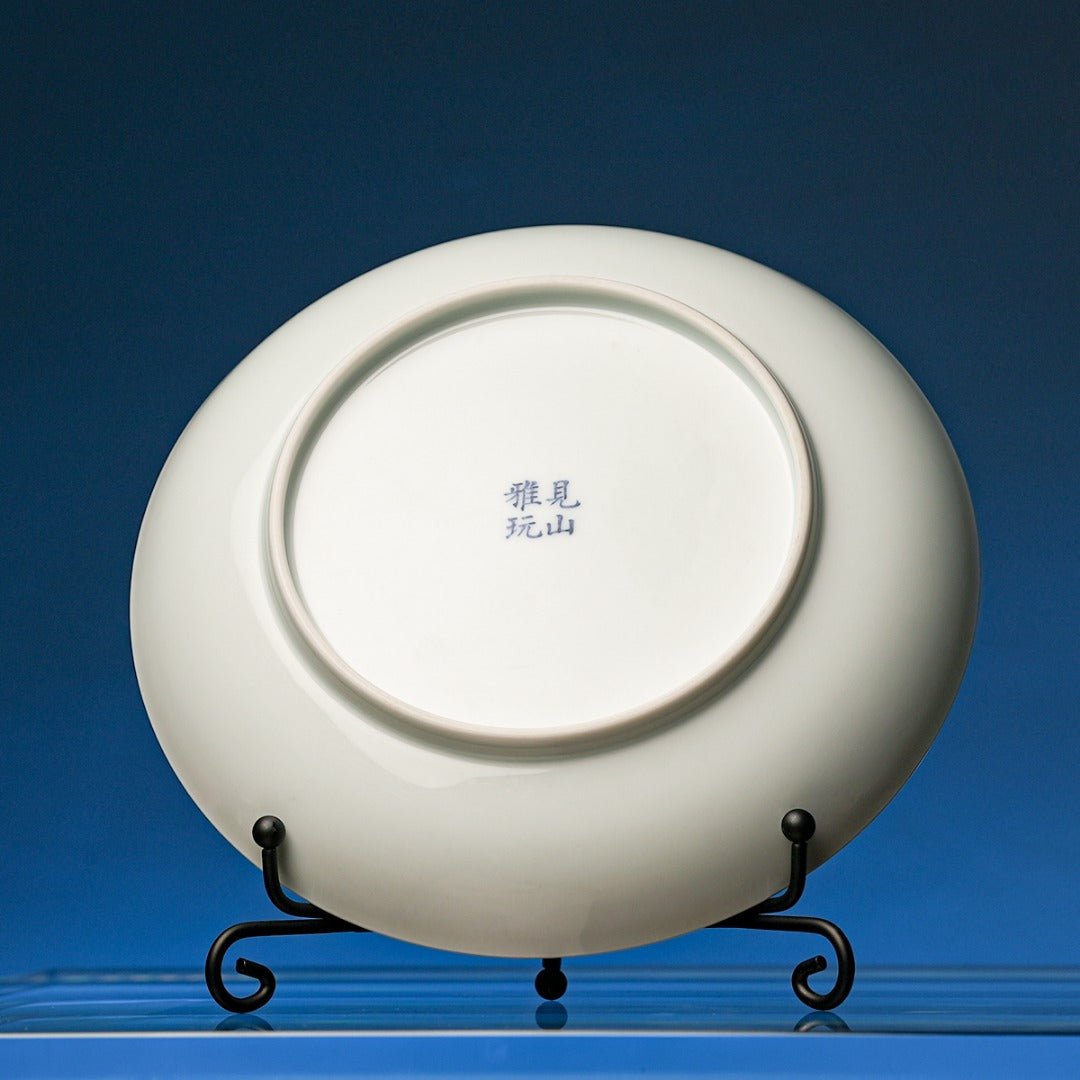 Dan Shi Hai Shui 160cc - Jing De Zhen Porcelain Gaiwan - zycs_China