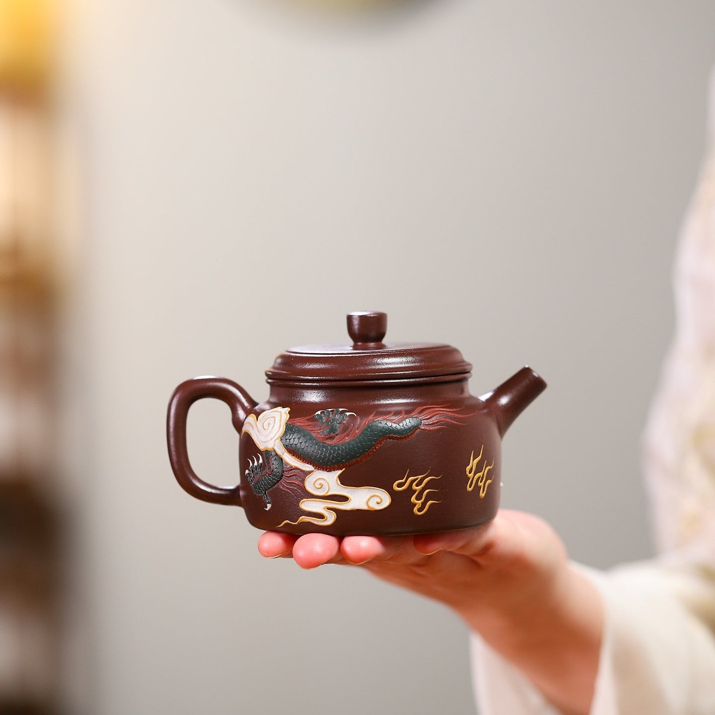 De Zhong 220cc - Yixing Handmade Teapot - zycs_China