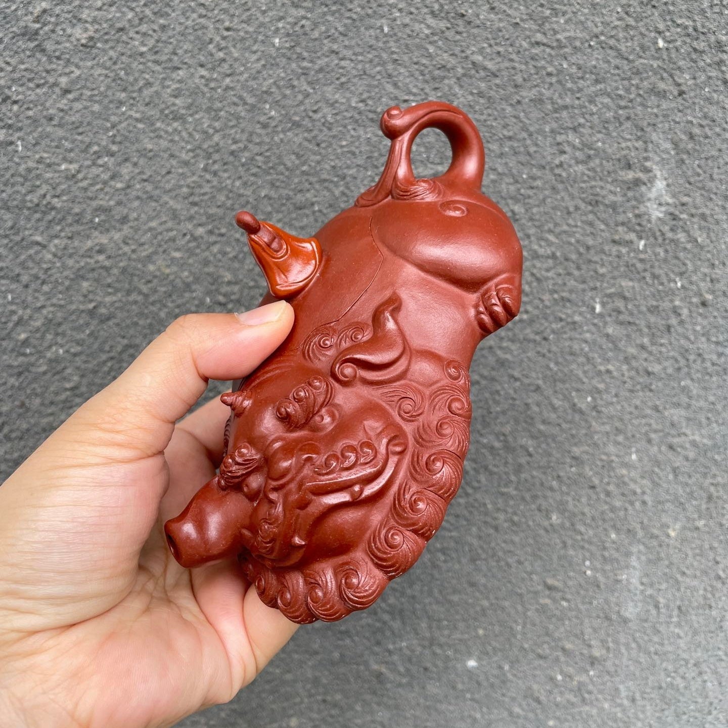 Di Ting Wu Xiang 130cc - Yixing Handmade Teapot - zycs_China