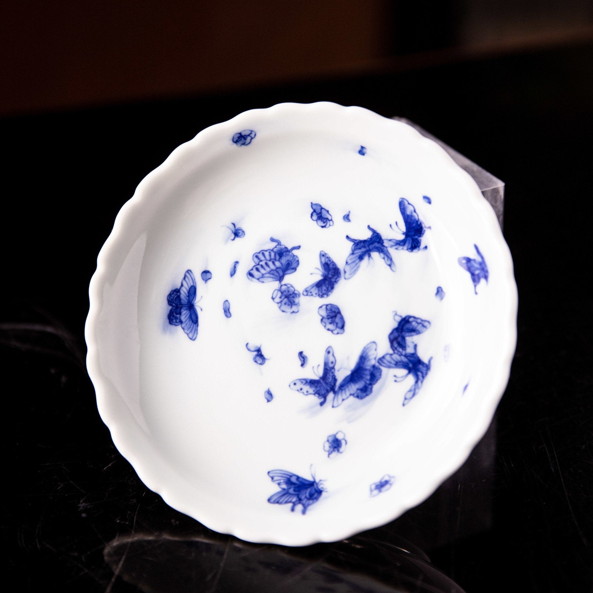 Die Lian Hua 100cc - Jing De Zhen Porcelain Gaiwan - zycs_China
