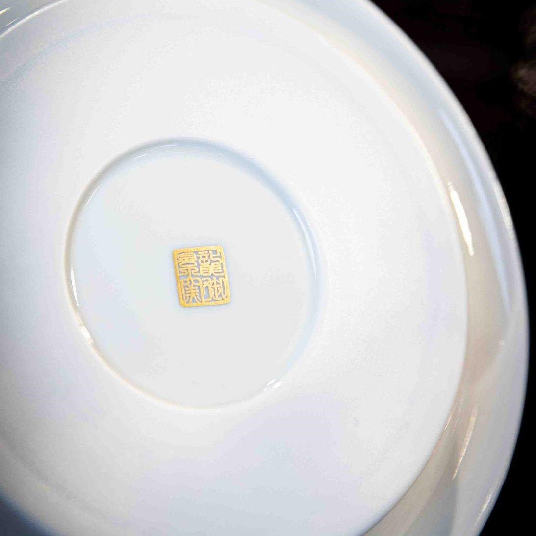 Die Lian Hua 110cc - Jing De Zhen Porcelain Gaiwan - zycs_China