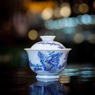 Die Lian Hua 110cc - Jing De Zhen Porcelain Gaiwan - zycs_China