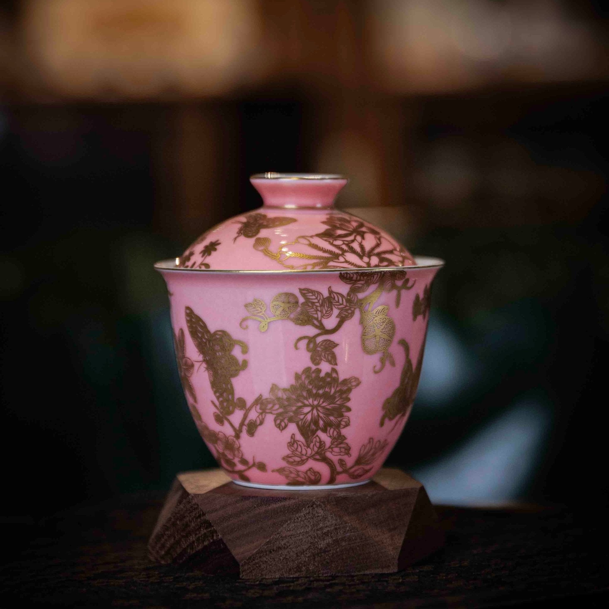 Die Lian Hua 130cc - Jing De Zhen Porcelain Gaiwan - zycs_China