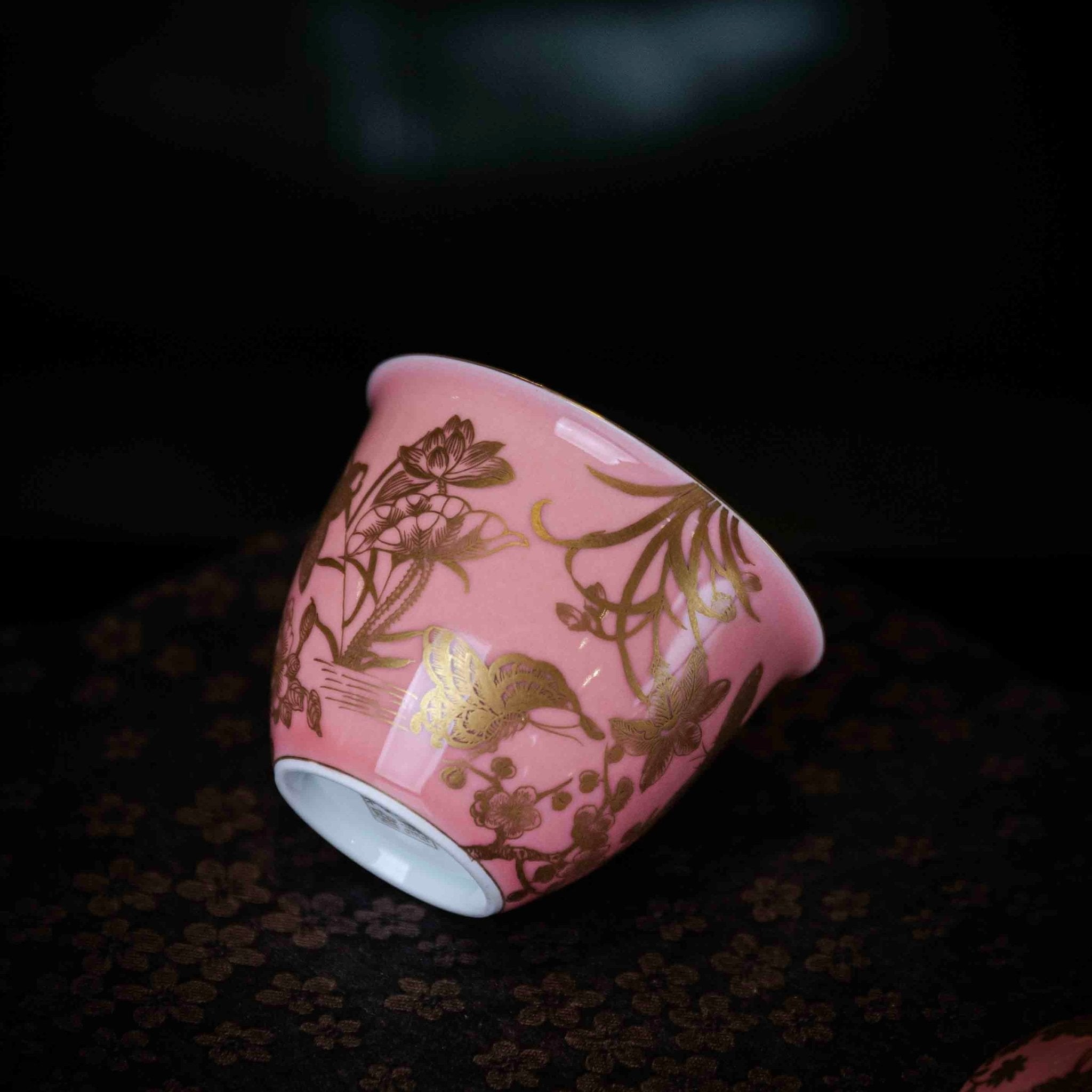 Die Lian Hua 130cc - Jing De Zhen Porcelain Gaiwan - zycs_China