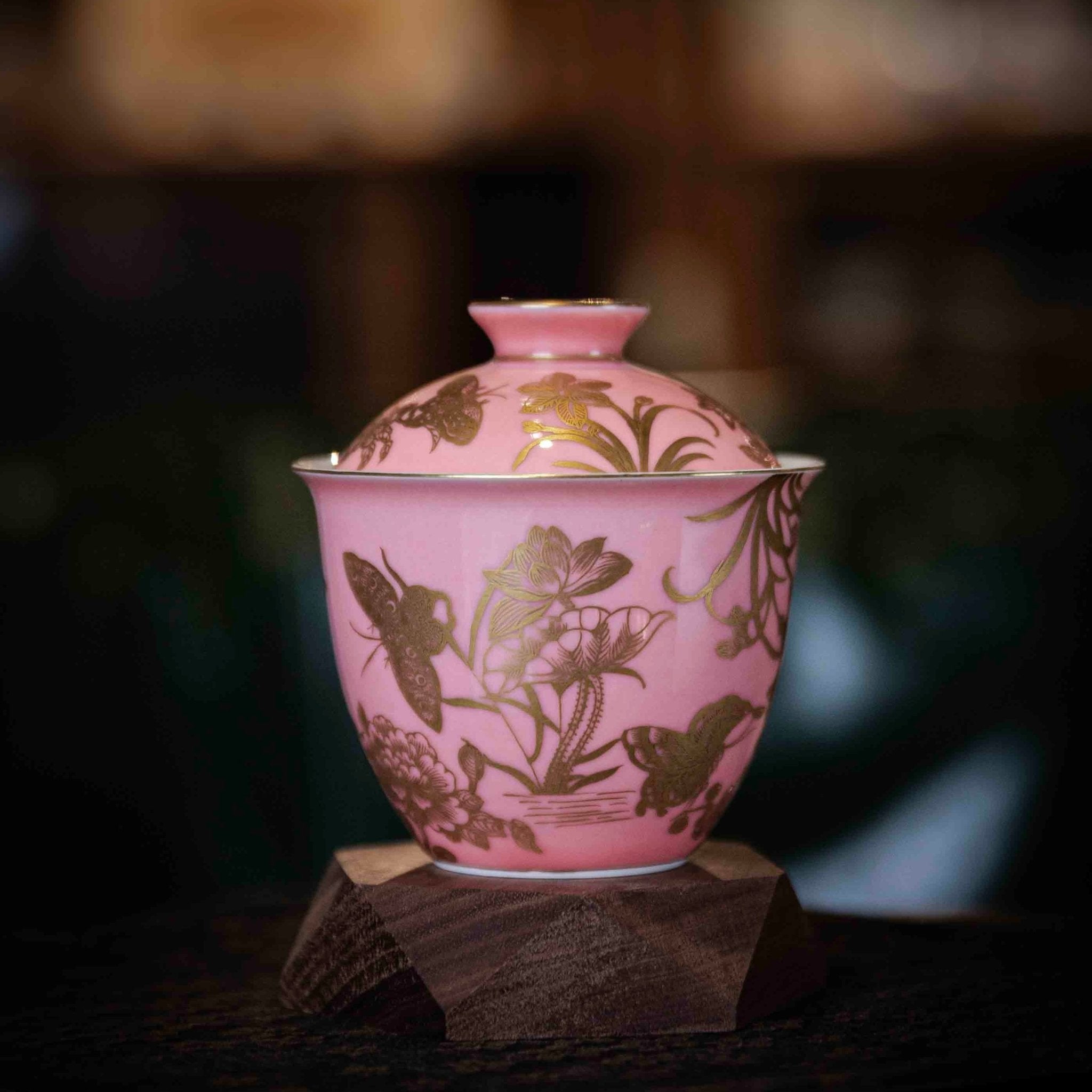 Die Lian Hua 130cc - Jing De Zhen Porcelain Gaiwan - zycs_China
