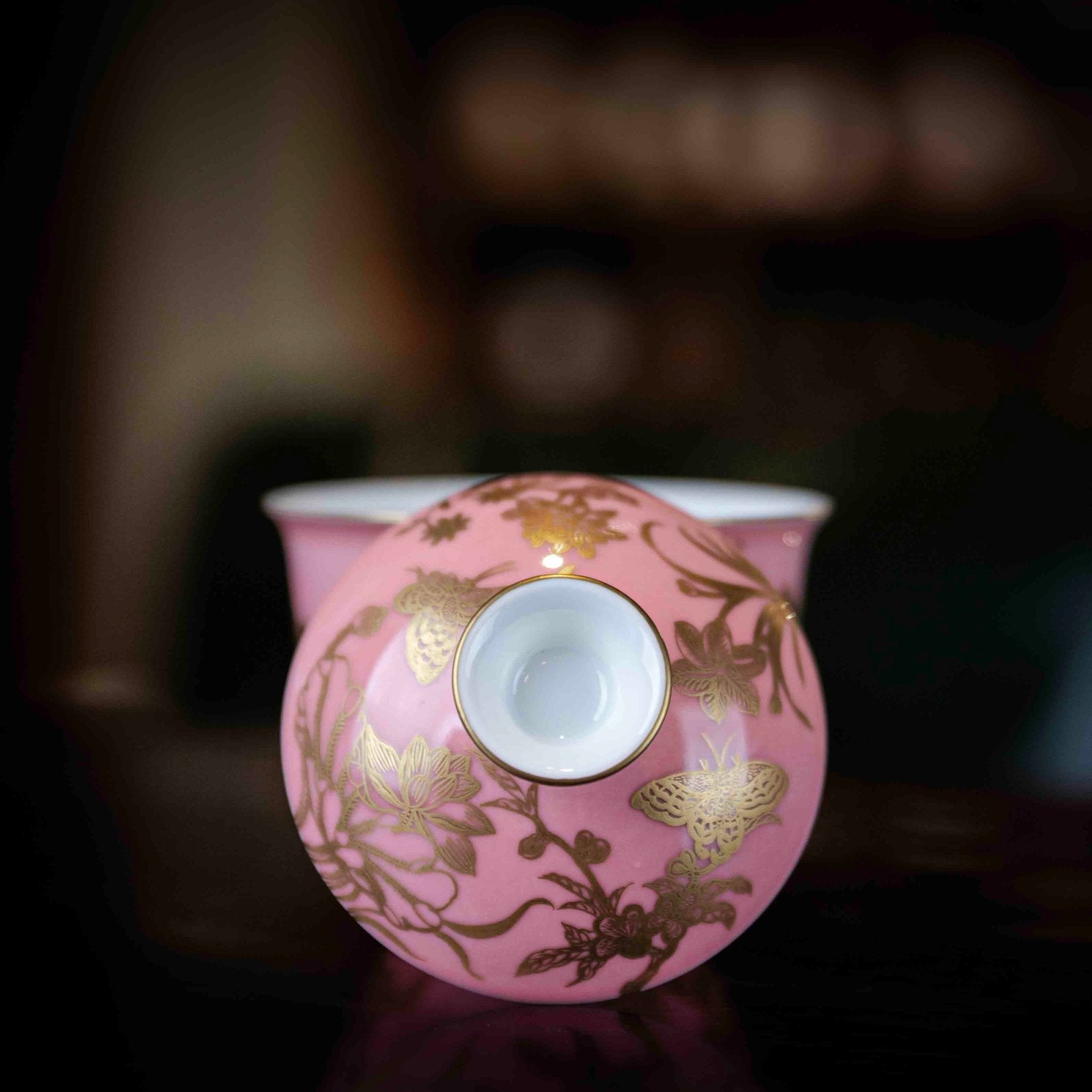 Die Lian Hua 130cc - Jing De Zhen Porcelain Gaiwan - zycs_China