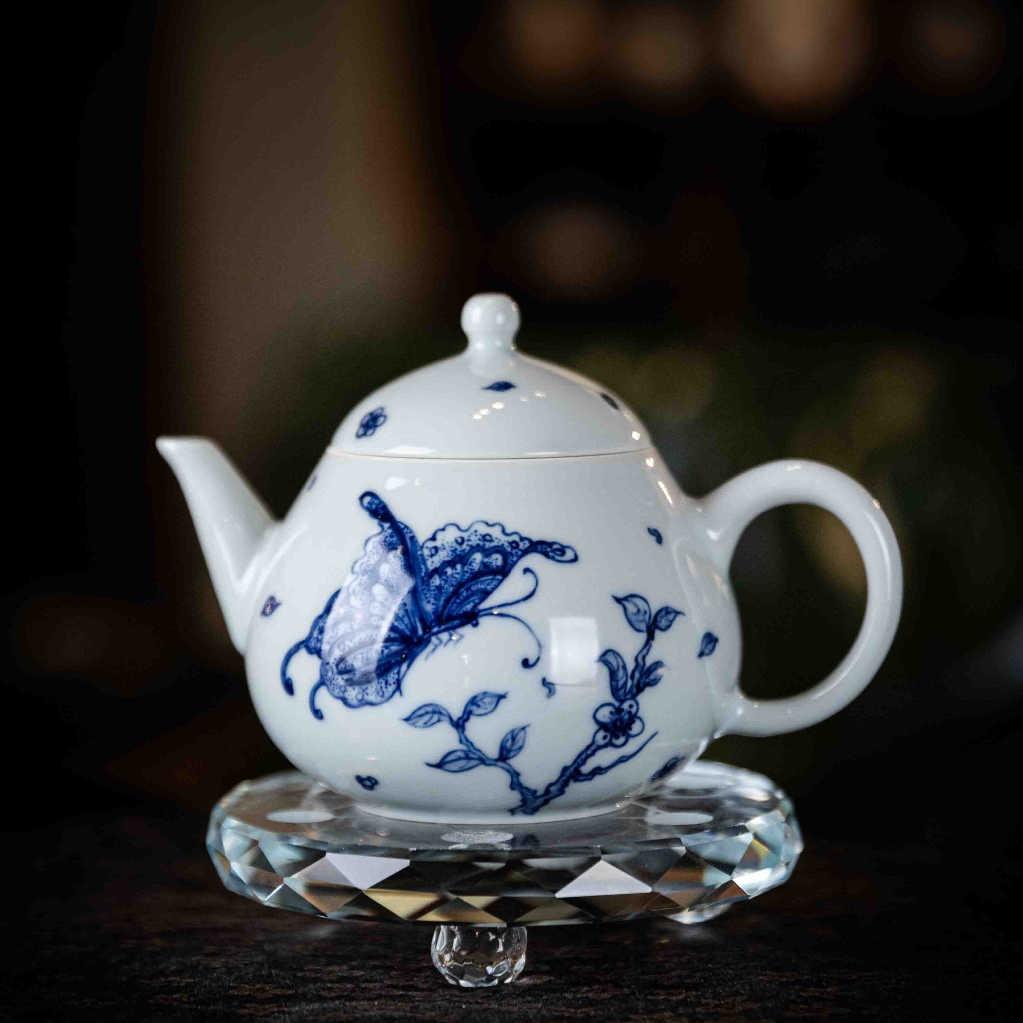 Die Lian Hua 180cc - Jing De Zhen Porcelain Teapot - zycs_China