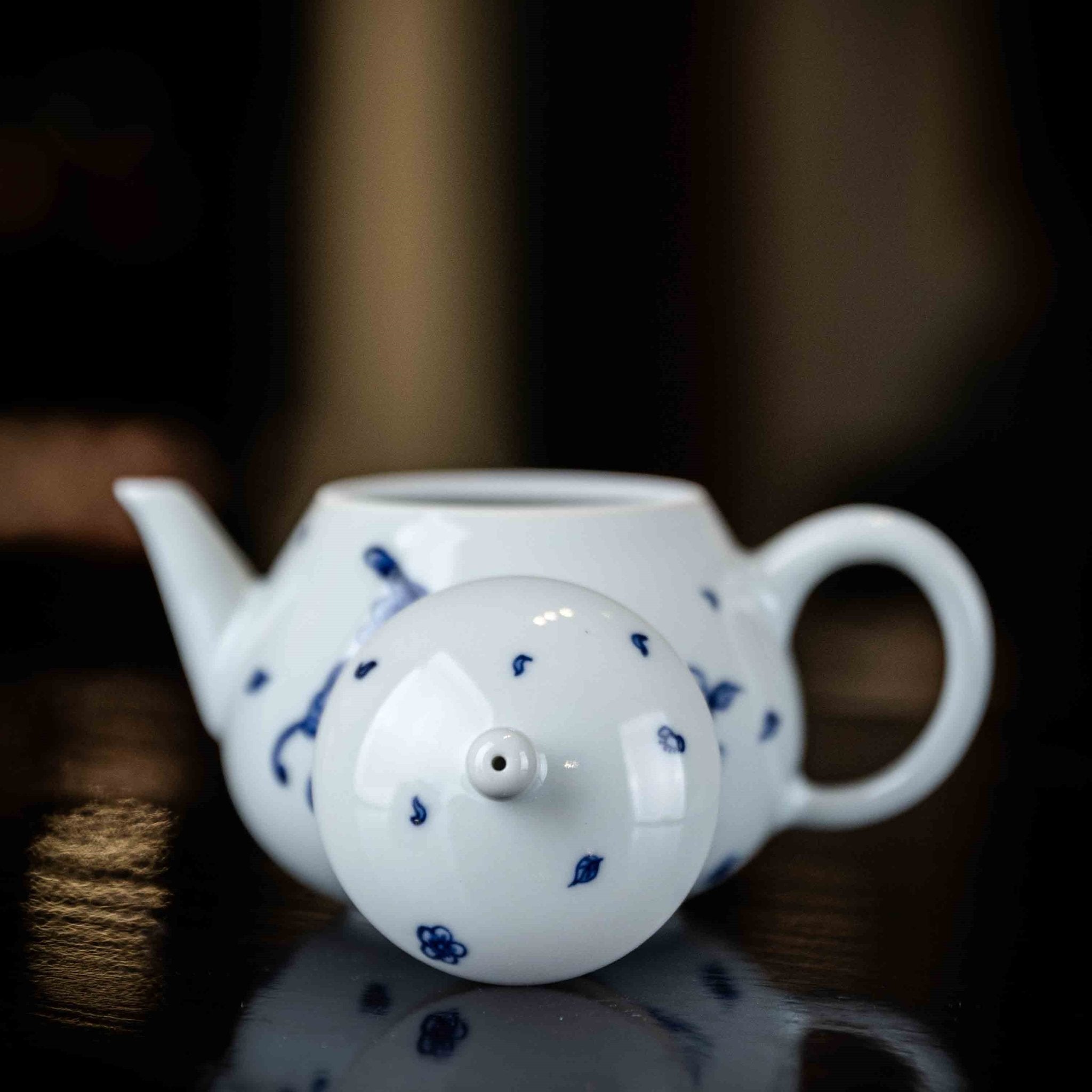 Die Lian Hua 180cc - Jing De Zhen Porcelain Teapot - zycs_China