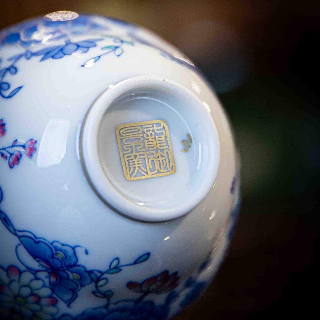 Die Lian Hua 75cc - Jing De Zhen Porcelain Teacup - zycs_China