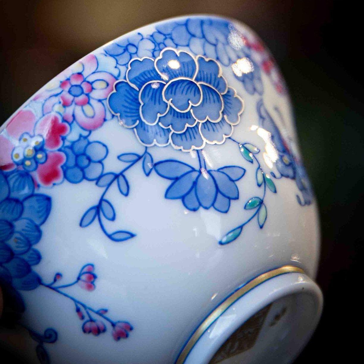 Die Lian Hua 75cc - Jing De Zhen Porcelain Teacup - zycs_China