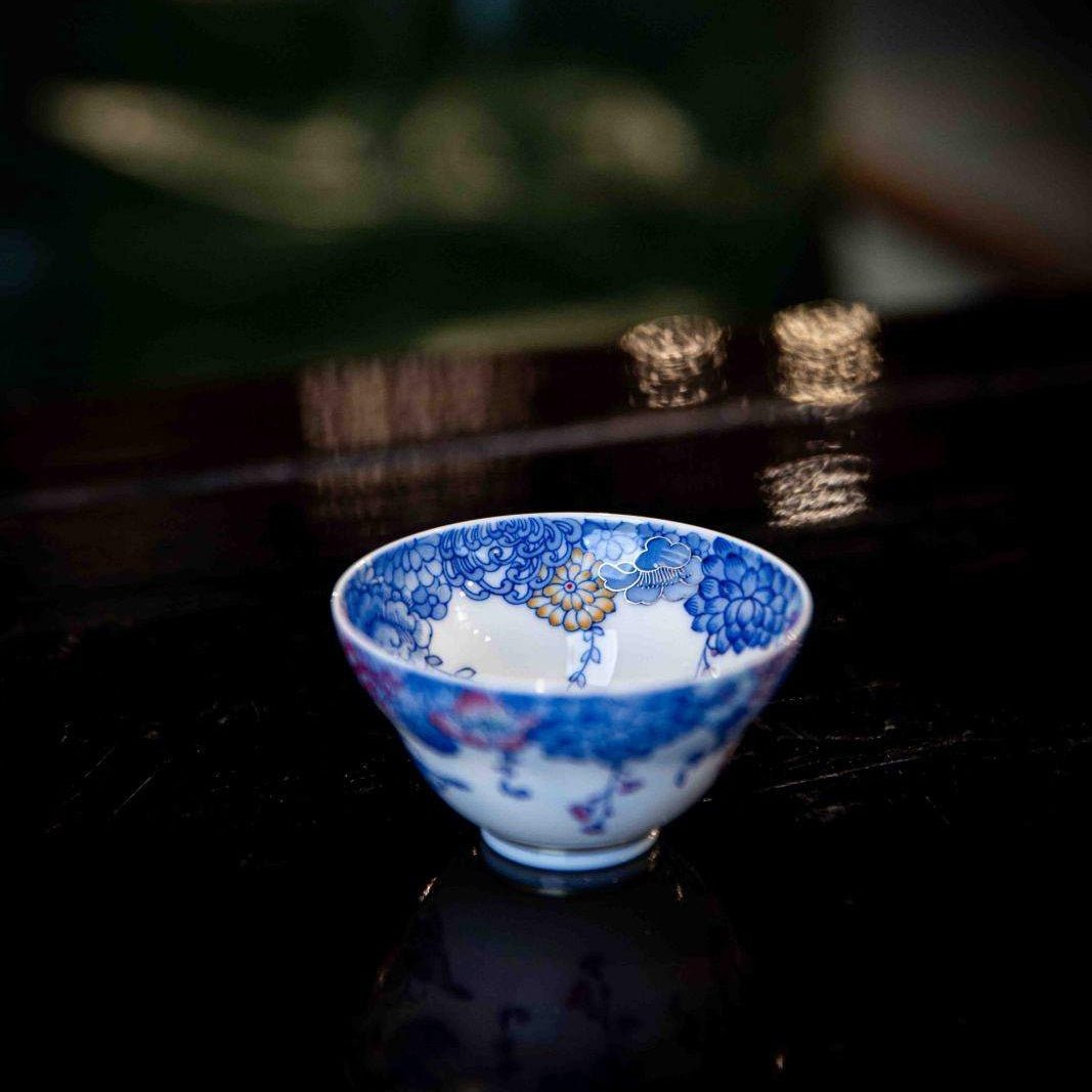 Die Lian Hua 75cc - Jing De Zhen Porcelain Teacup - zycs_China
