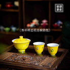 Die Lian Hua 90cc - Jing De Zhen Porcelain Gaiwan - zycs_China