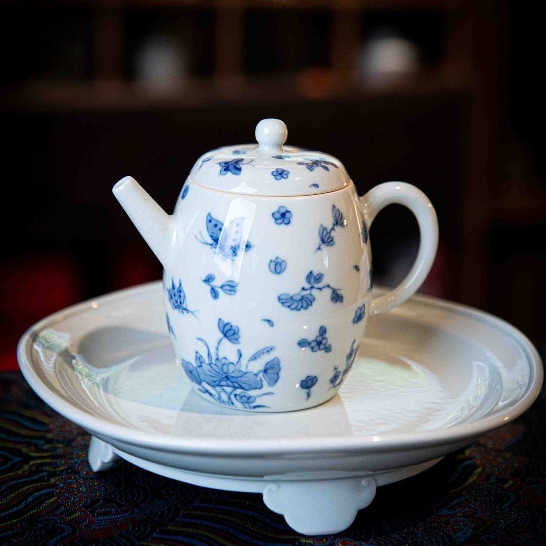 Die Lian Hua - Jing De Zhen Porcelain Teapot - zycs_China