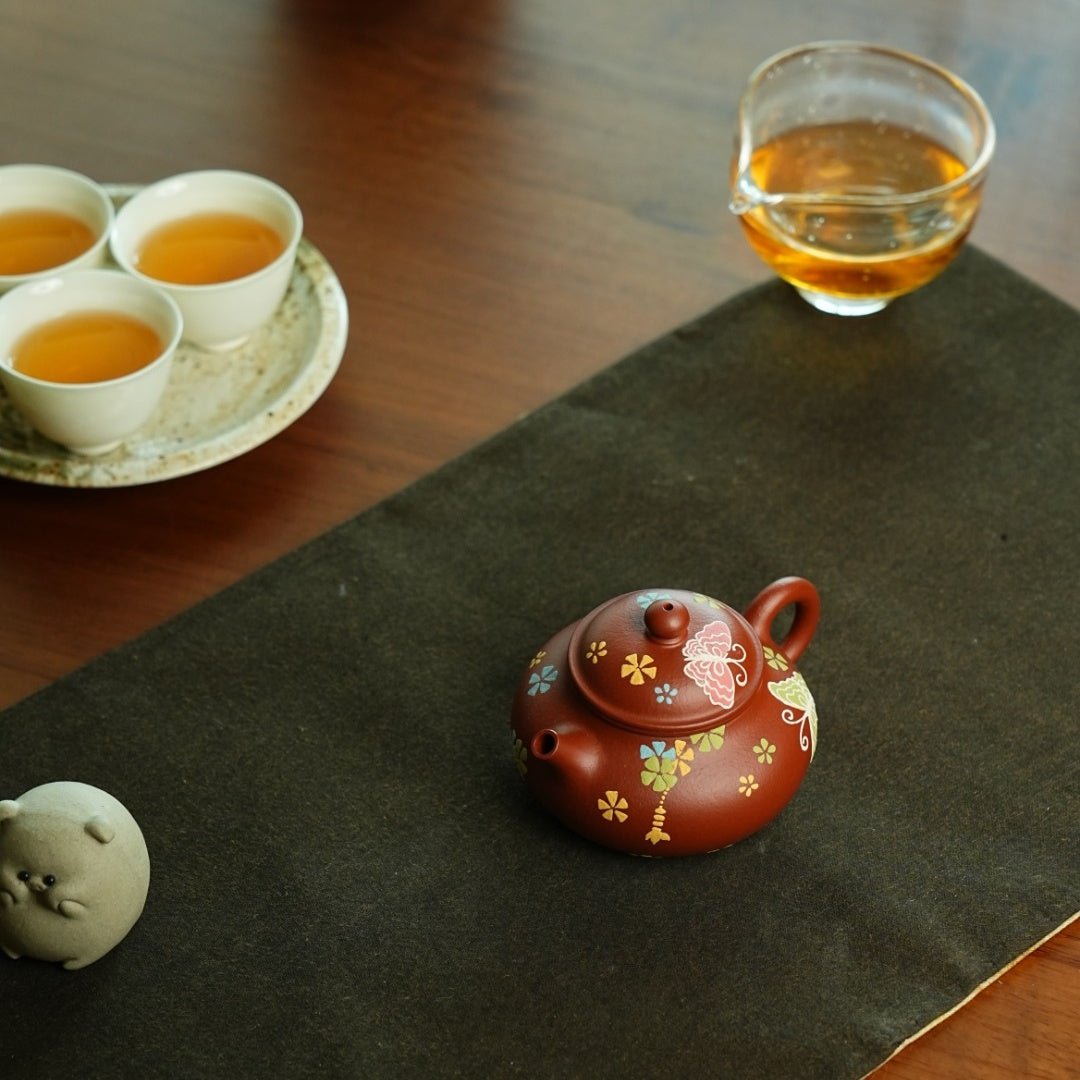 Die Meng Rong Tian 120cc - Yixing Handmade Teapot - zycs_China - tea - teapot