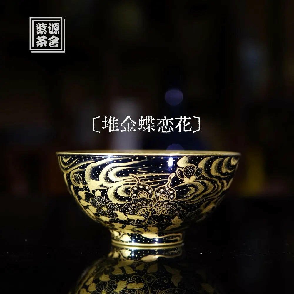 Dui Jin Die Lian Hua - Jing De Zhen Porcelain Teacup - zycs_China - tea - teapot