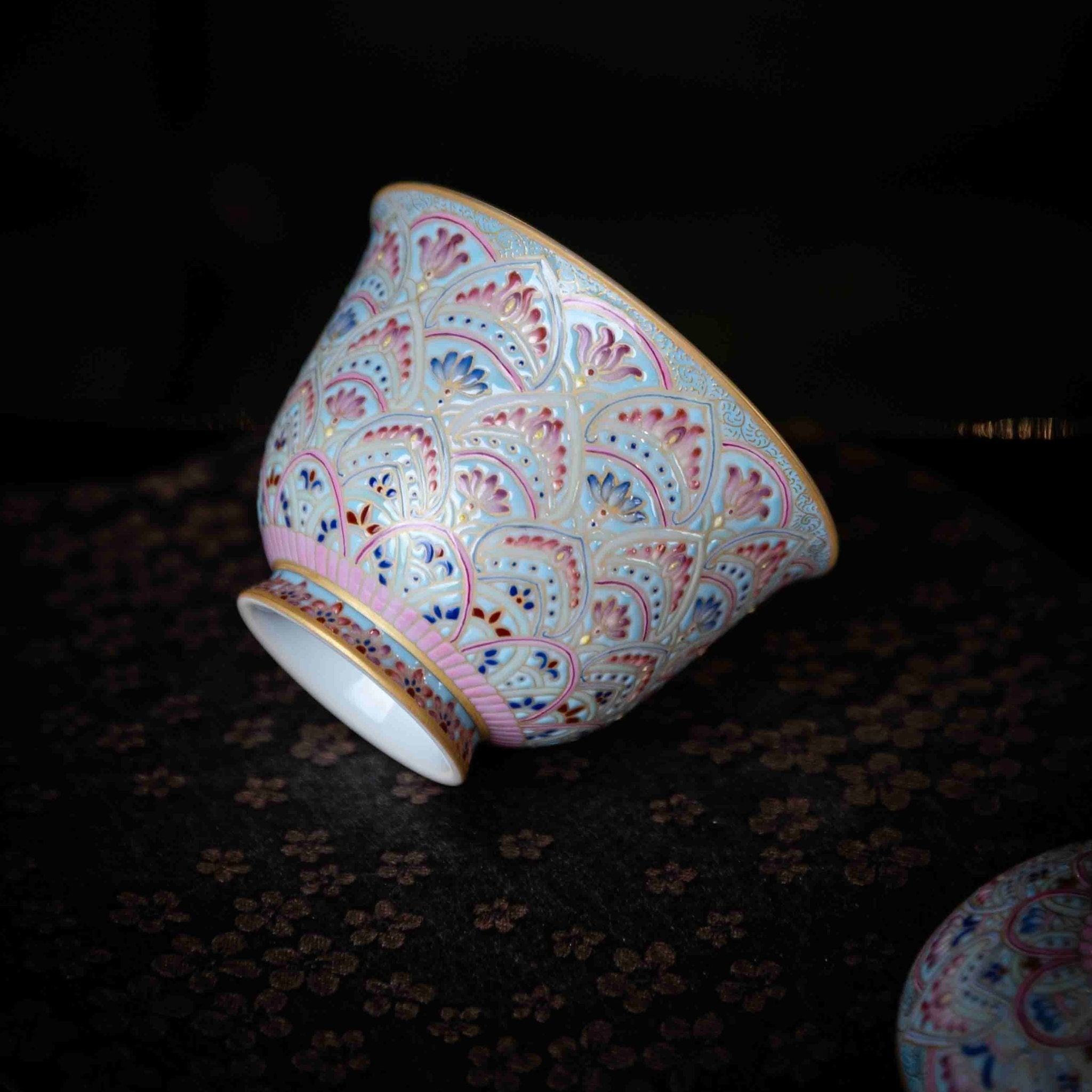 Dun Huang 150cc - Jing De Zhen Porcelain Gaiwan - zycs_China