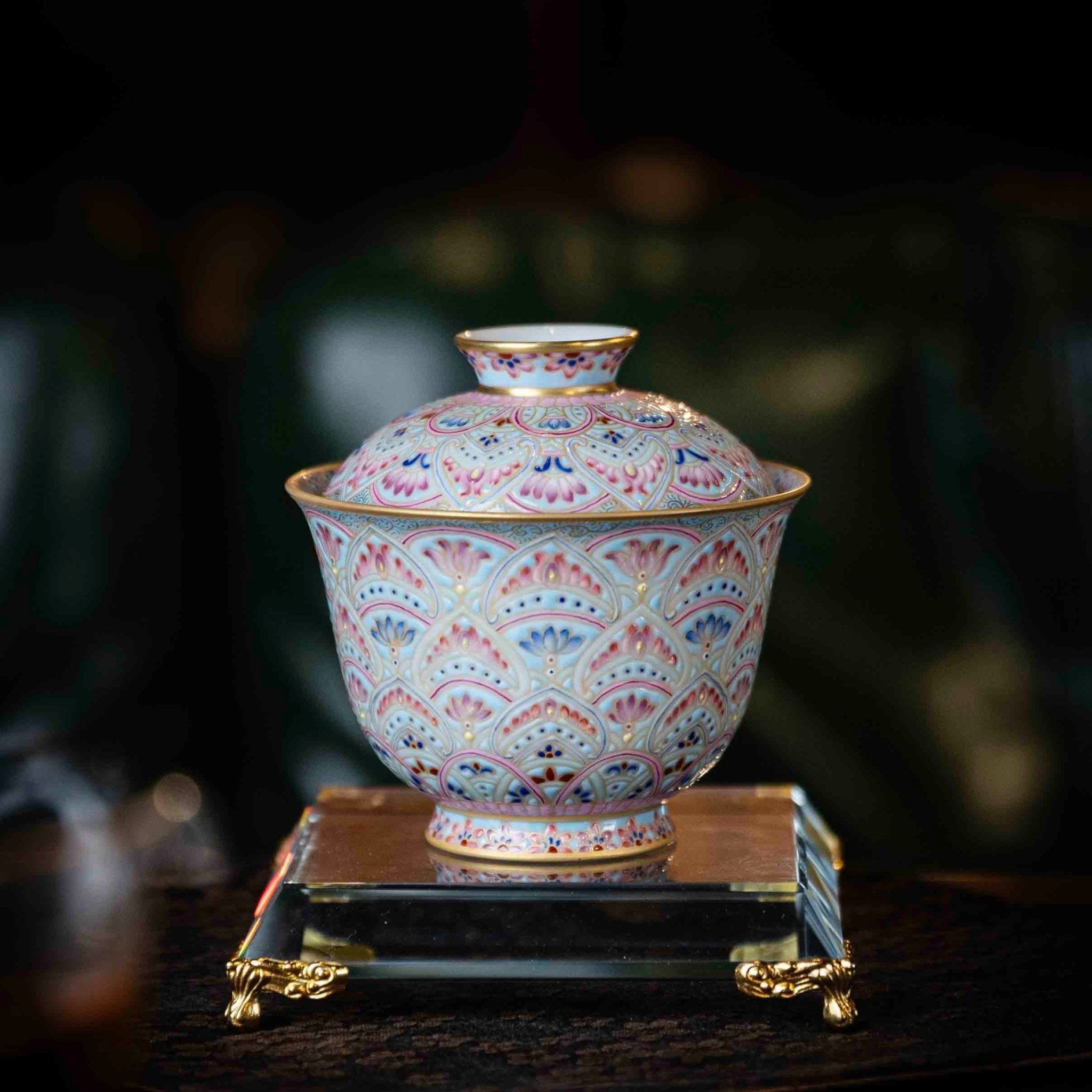 Dun Huang 150cc - Jing De Zhen Porcelain Gaiwan - zycs_China