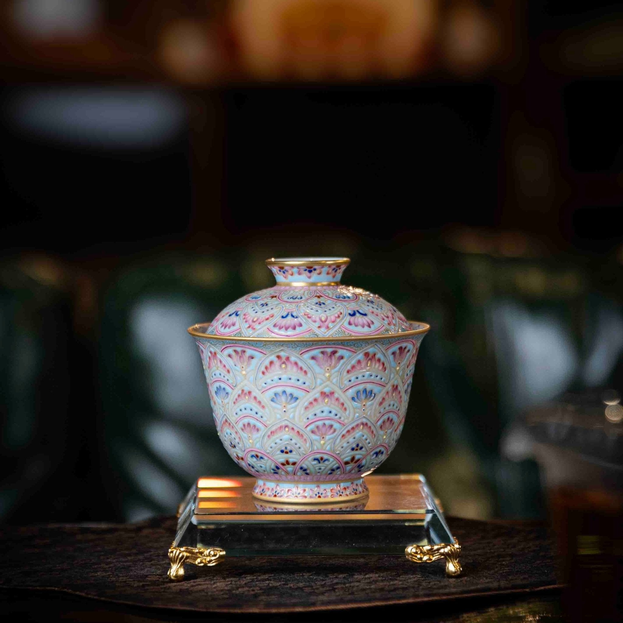 Dun Huang 150cc - Jing De Zhen Porcelain Gaiwan - zycs_China