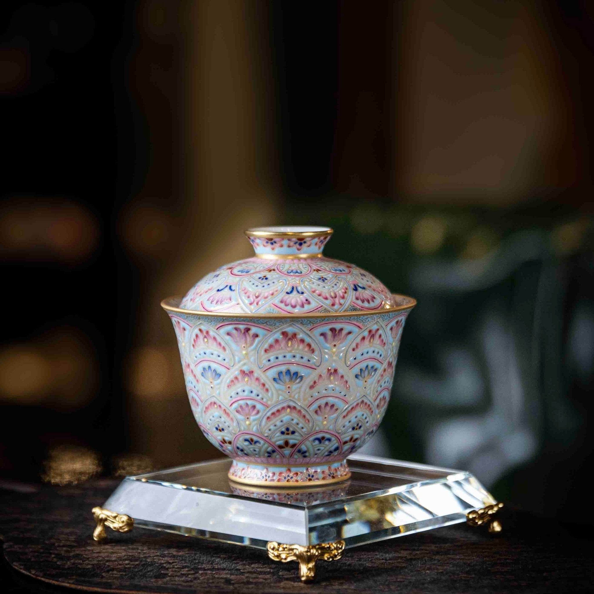 Dun Huang 150cc - Jing De Zhen Porcelain Gaiwan - zycs_China