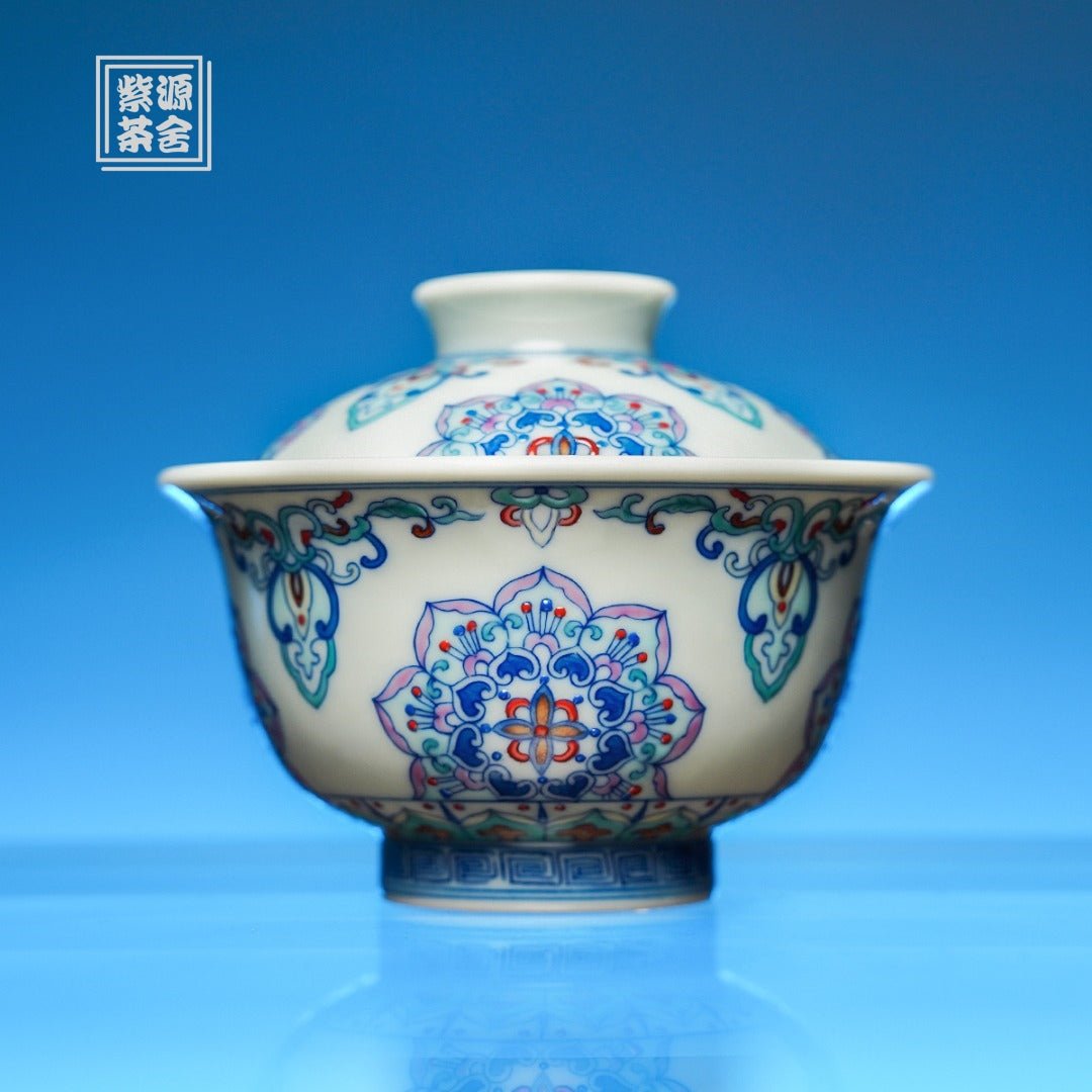 Dun Huang Bao Xiang 120cc - Jing De Zhen Porcelain Gaiwan - zycs_China