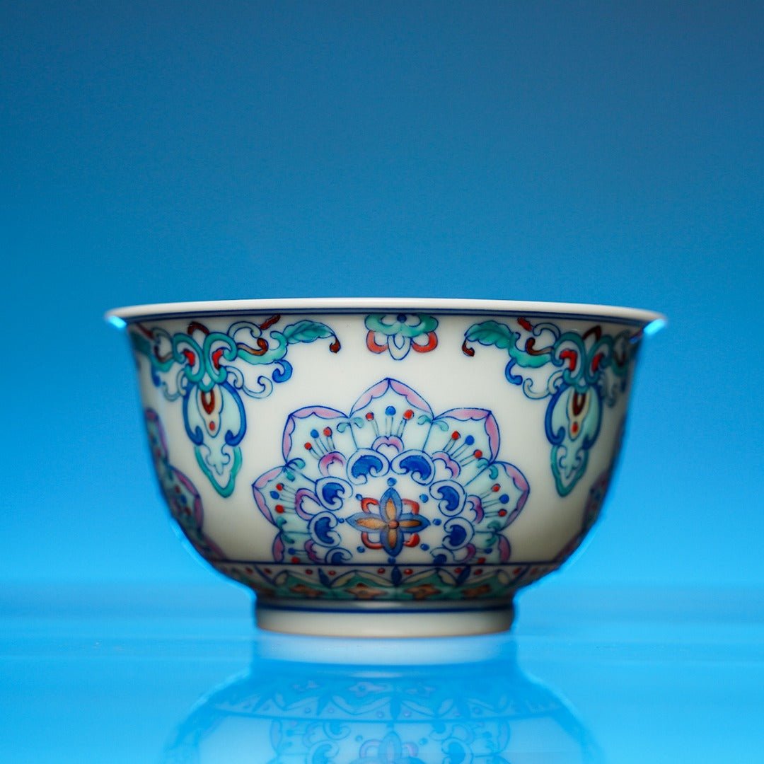 Dun Huang Bao Xiang 120cc - Jing De Zhen Porcelain Gaiwan - zycs_China