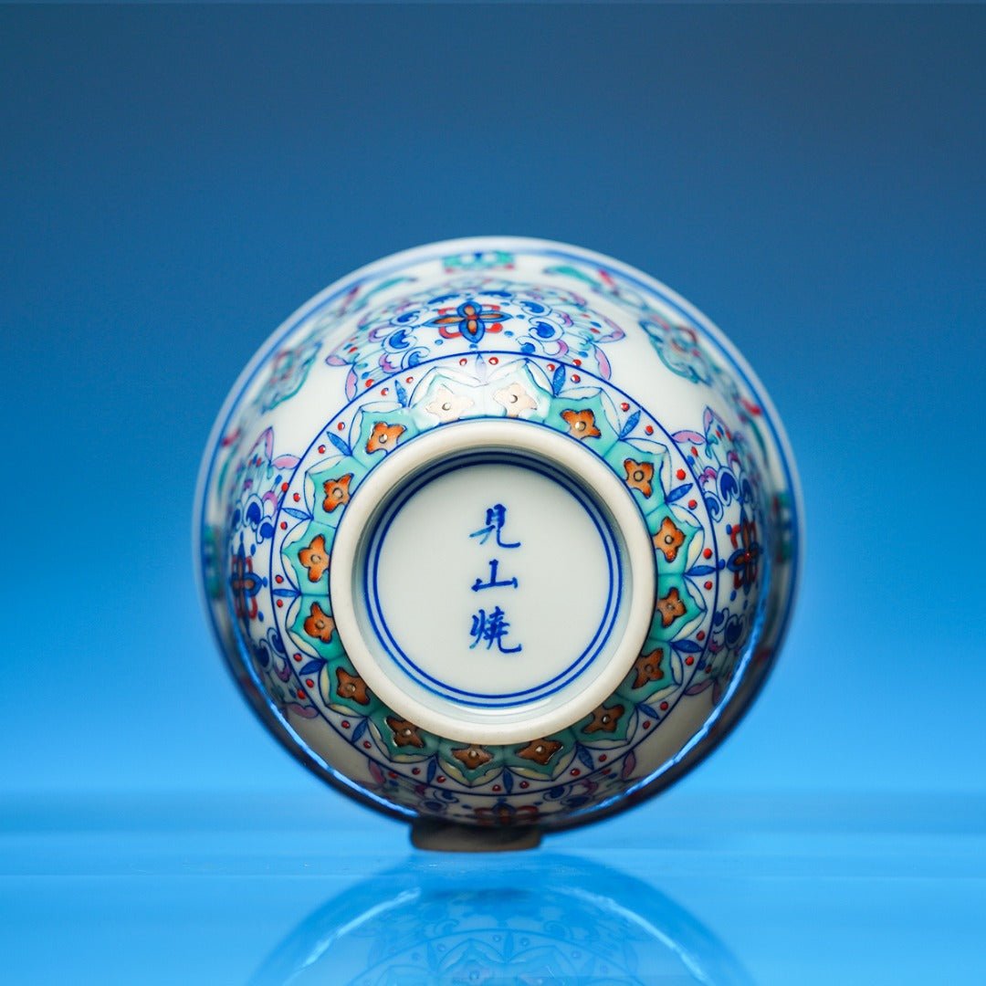 Dun Huang Bao Xiang 120cc - Jing De Zhen Porcelain Gaiwan - zycs_China