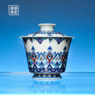 Dun Huang Bao Xiang 140cc - Jing De Zhen Porcelain Gaiwan - zycs_China