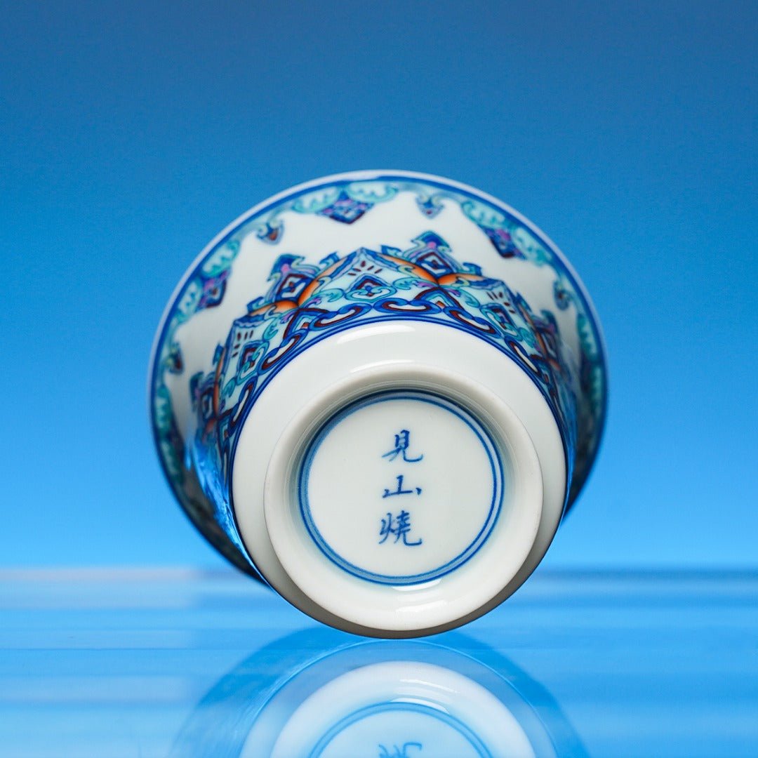 Dun Huang Bao Xiang 140cc - Jing De Zhen Porcelain Gaiwan - zycs_China