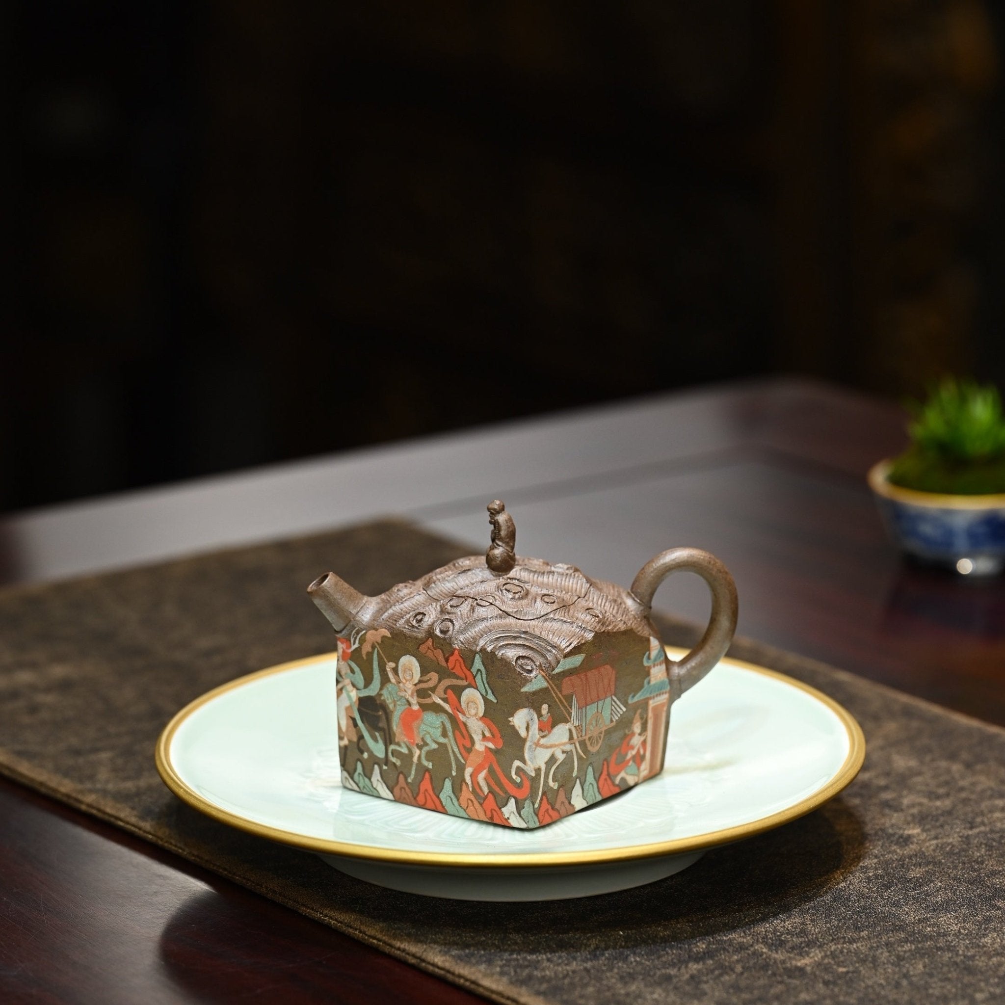 Dun Huang Fang Yun 150cc - Yixing Handmade Teapot - zycs_China - tea - teapot