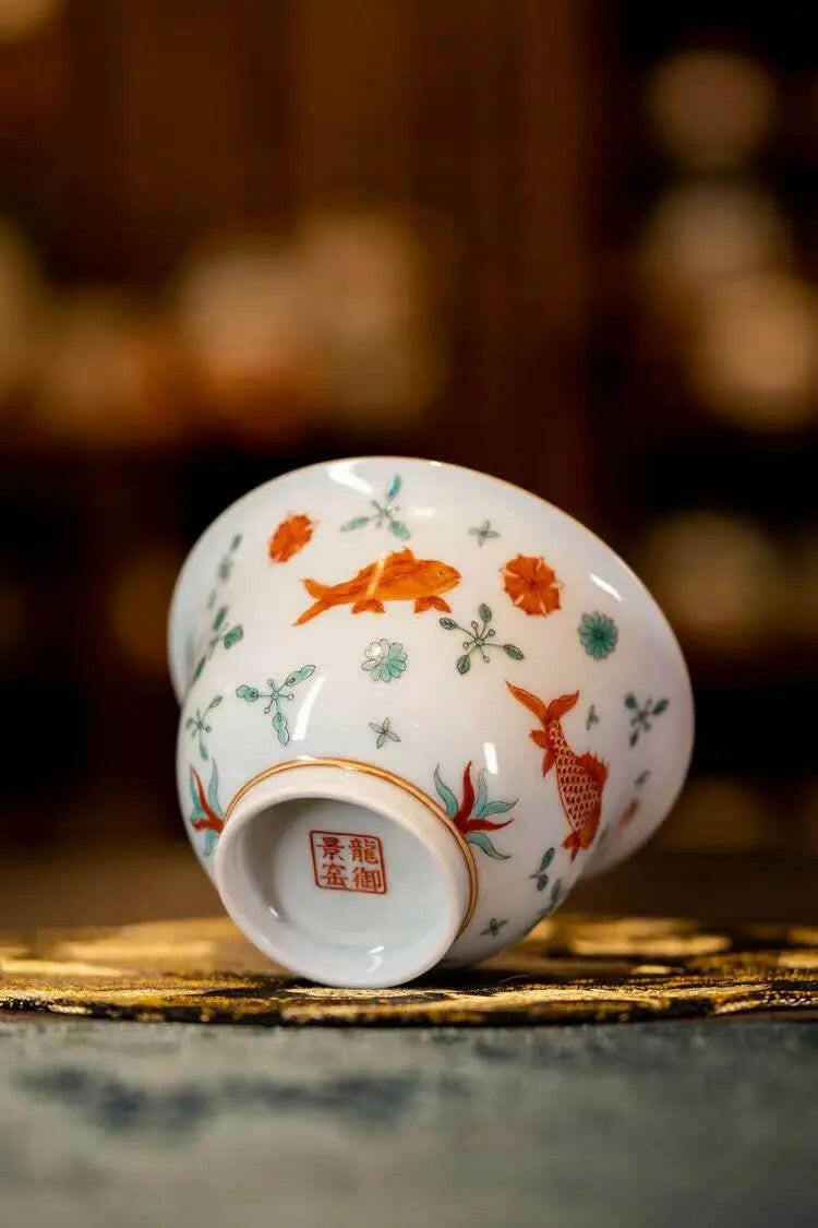 Fan Hong Yu Zao - Jing De Zhen Porcelain Gaiwan - zycs_China