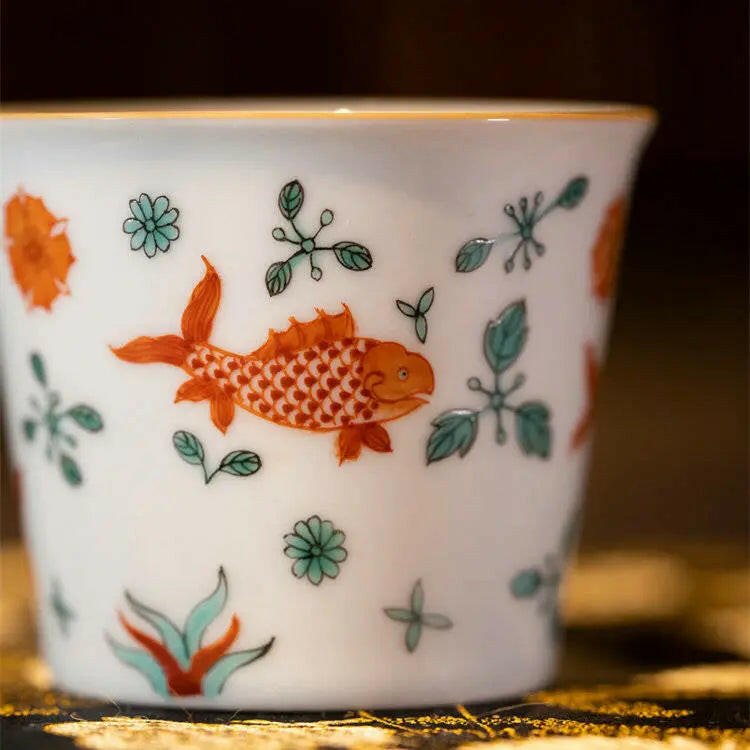 Fan Hong Yu Zao - Jing De Zhen Porcelain Teacup - zycs_China - tea - teapot