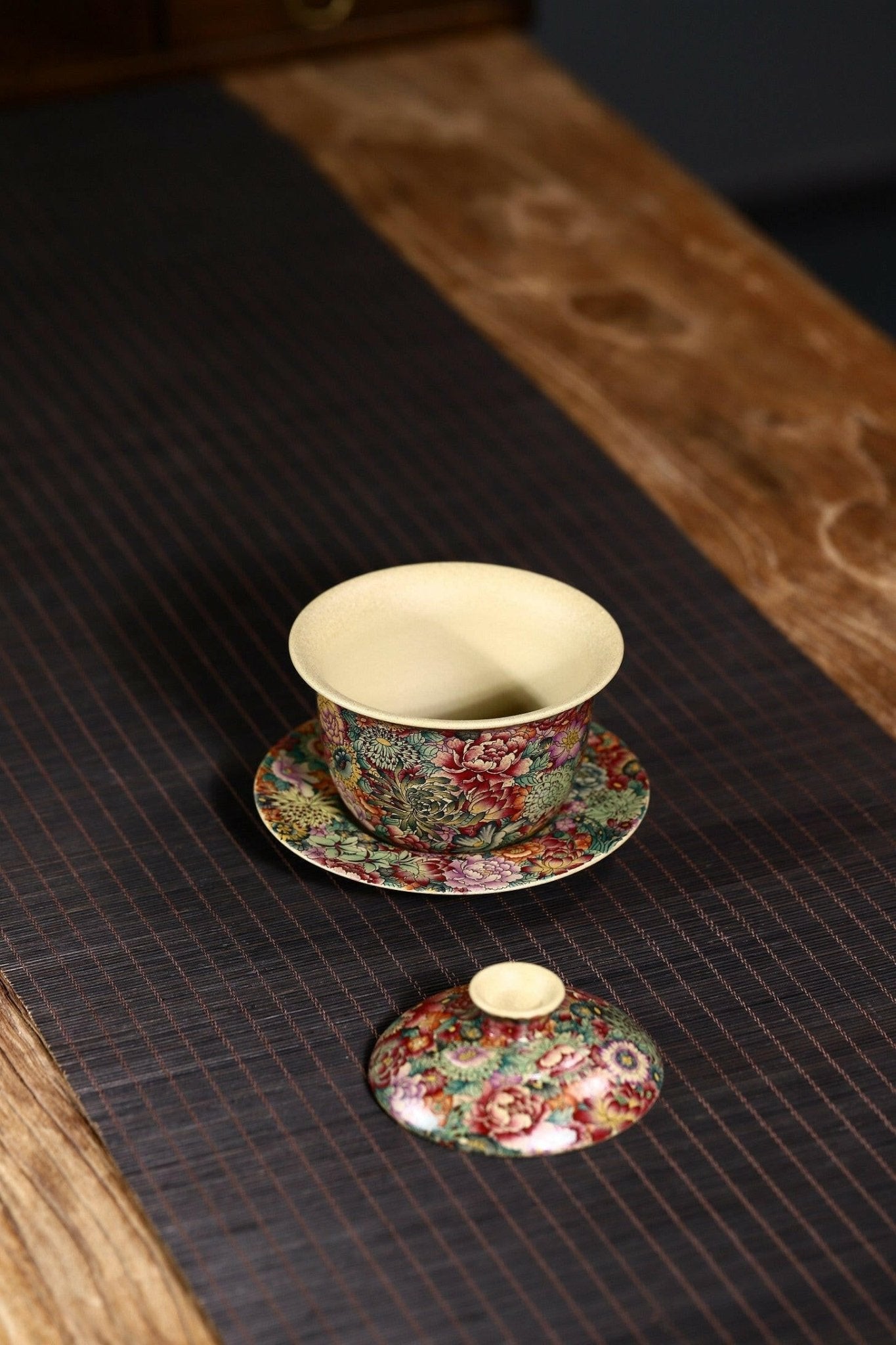 Fan Hua Si Jin 200cc - Yixing Handmade Gaiwan - zycs_China