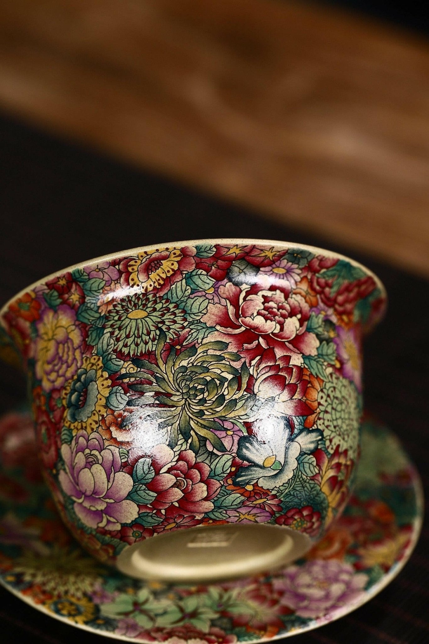 Fan Hua Si Jin 200cc - Yixing Handmade Gaiwan - zycs_China