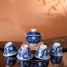 Fan Hua Si Jin 90cc - Jing De Zhen Porcelain Gaiwan - zycs_China