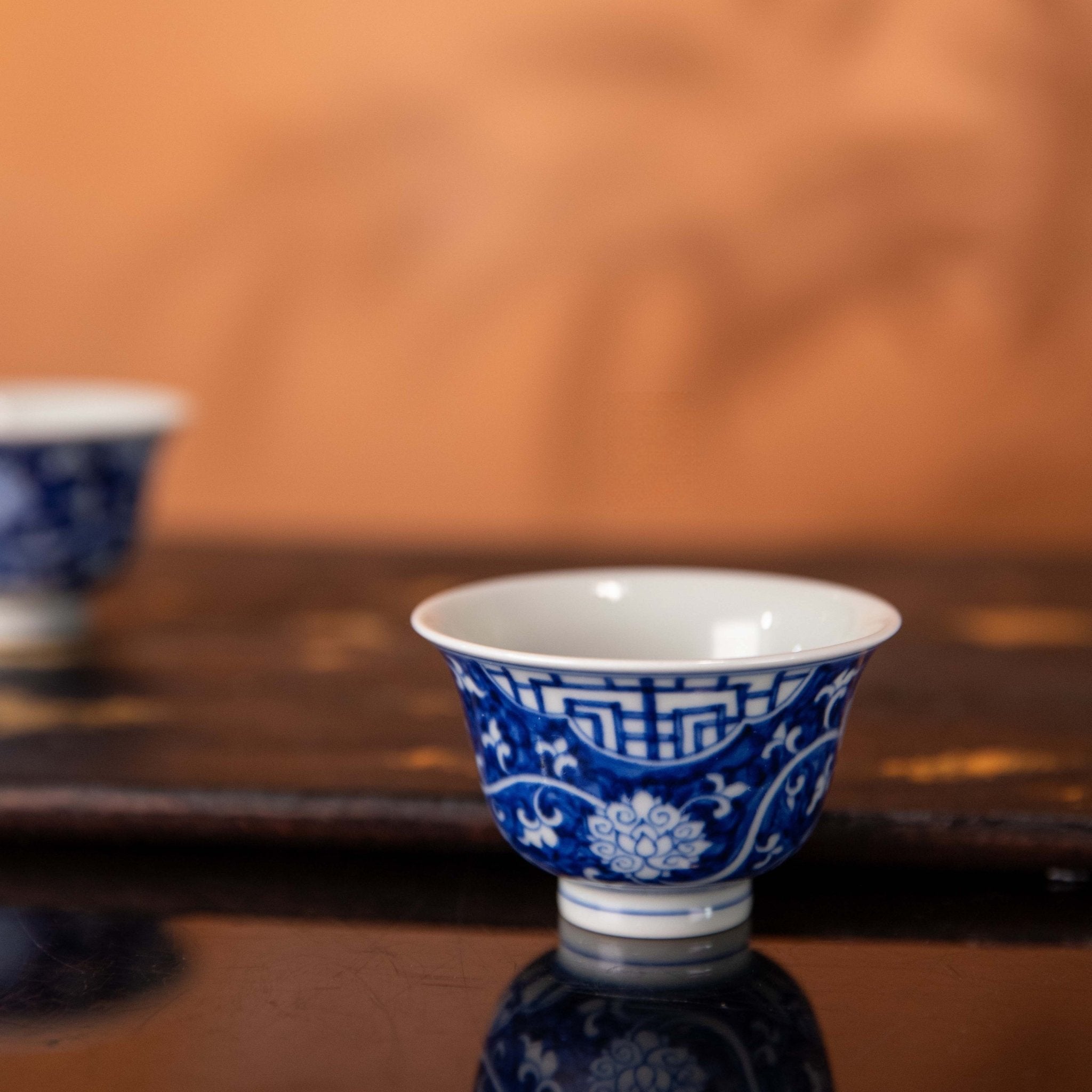 Fan Hua Si Jin 90cc - Jing De Zhen Porcelain Gaiwan - zycs_China