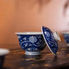 Fan Hua Si Jin 90cc - Jing De Zhen Porcelain Gaiwan - zycs_China