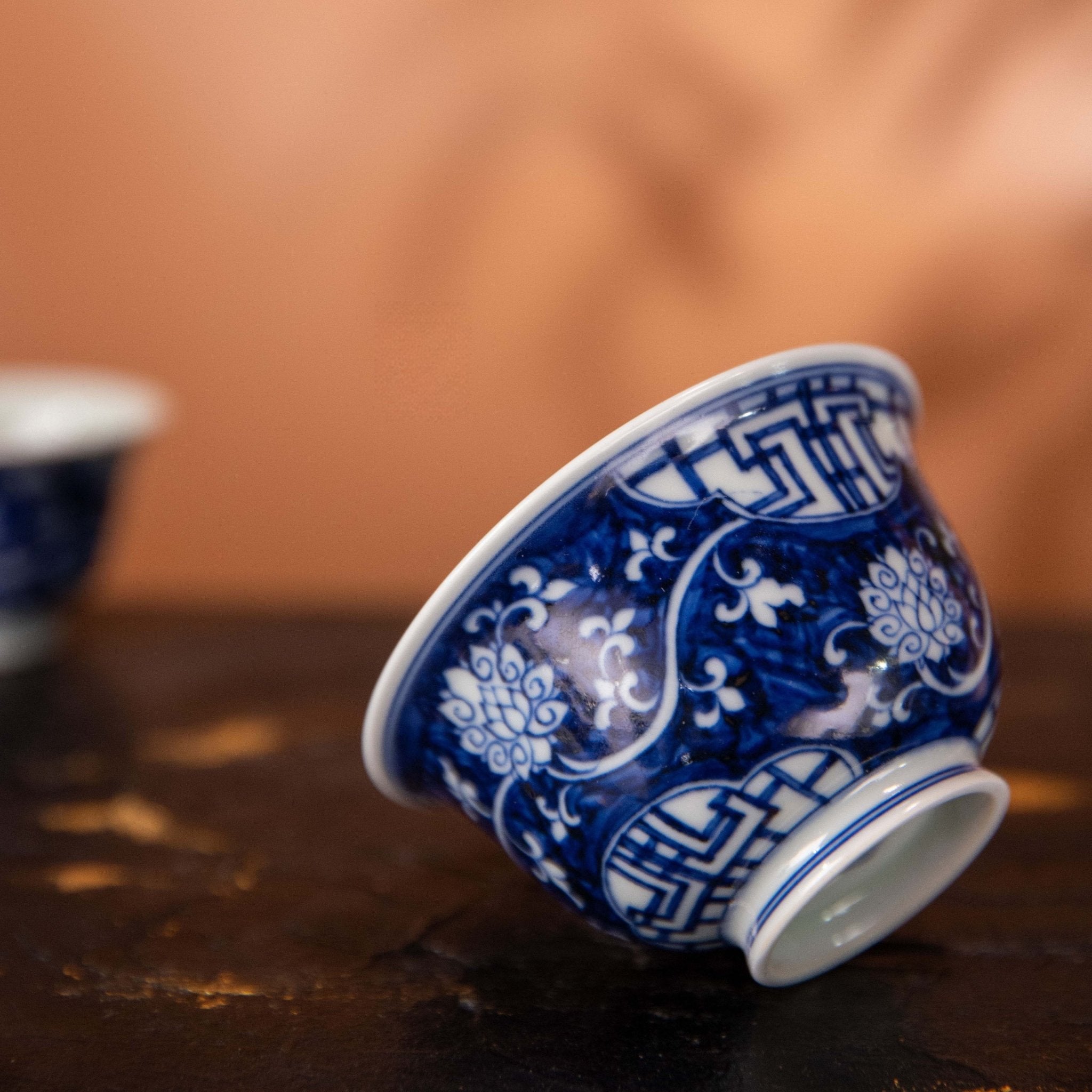 Fan Hua Si Jin 90cc - Jing De Zhen Porcelain Gaiwan - zycs_China