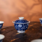 Fan Hua Si Jin 90cc - Jing De Zhen Porcelain Gaiwan - zycs_China